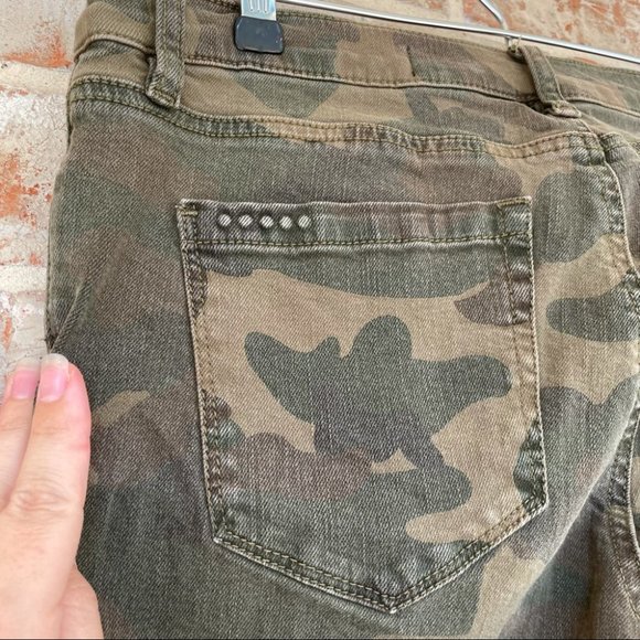 Blank NYC The Reade Skinny Crop Scout Pant Camoflauge Camo Print Jeans 29 - Picture 11 of 15
